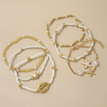 PerlaZ beachy- armbandjes set