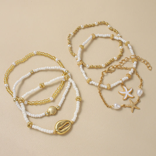 PerlaZ beachy- armbandjes set