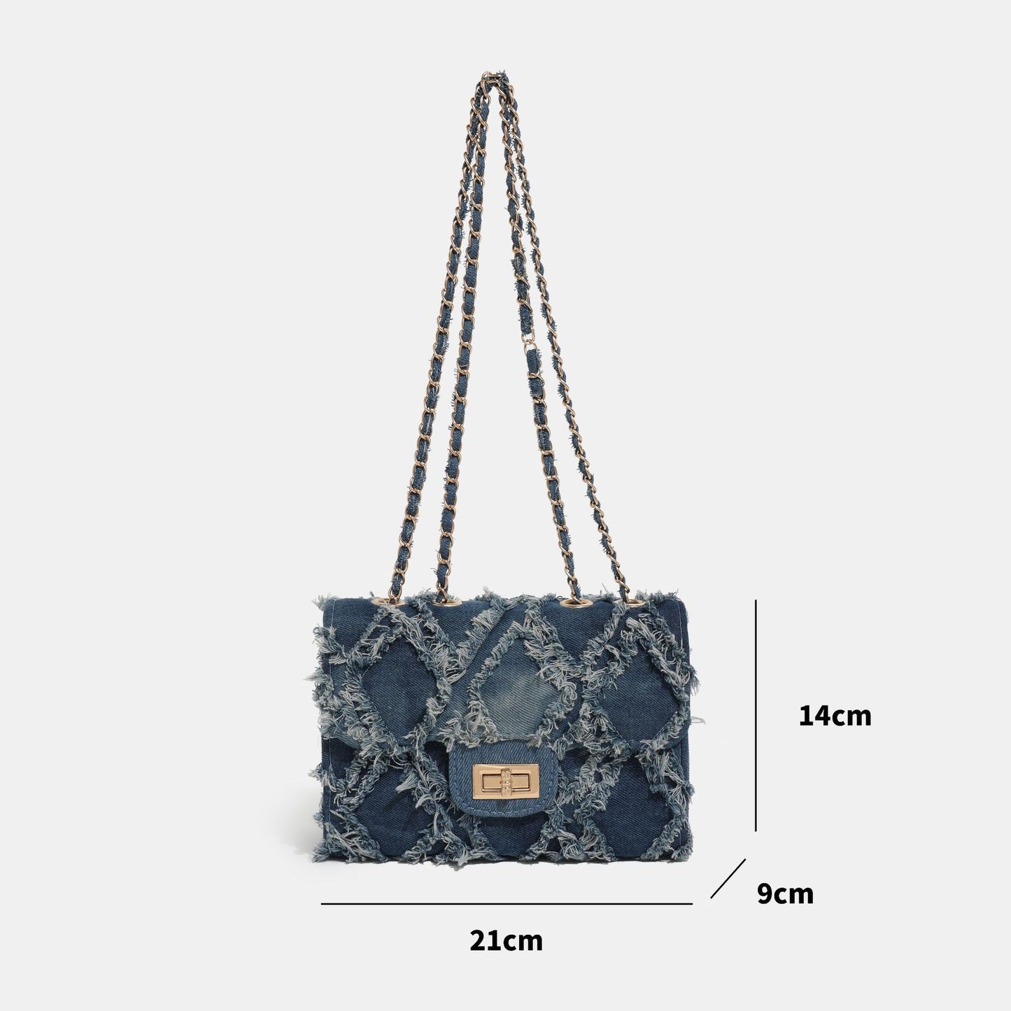 NIEUW BINNEN  PerlaZ schoudertas denim