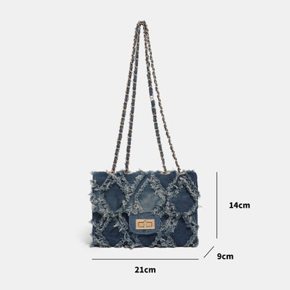 NIEUW BINNEN  PerlaZ schoudertas denim