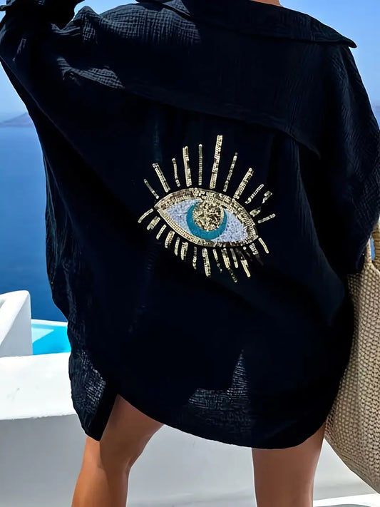 PerlaZ zomerse Pailetten blouse